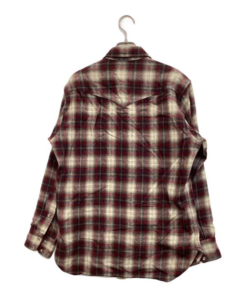 PENDLETON（ペンドルトン）PENDLETON (ペンドルトン) 70s ウエスタンウールチェックシャツ レッド サイズ:Mの古着・服飾アイテム