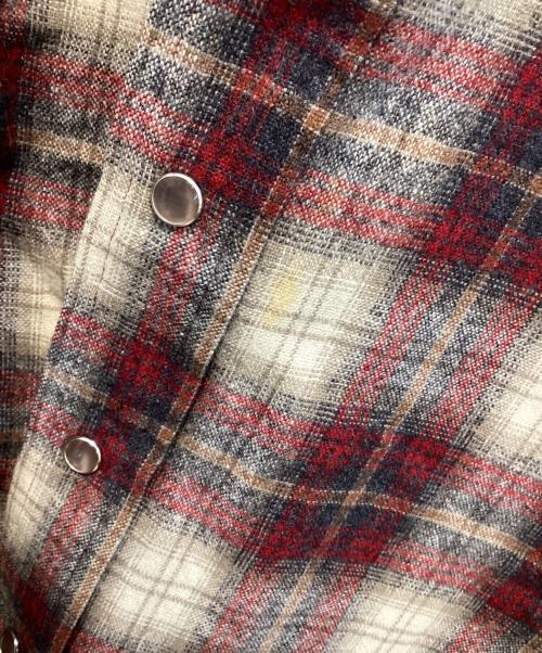 PENDLETON（ペンドルトン）PENDLETON (ペンドルトン) 70s ウエスタンウールチェックシャツ レッド サイズ:Mの古着・服飾アイテム