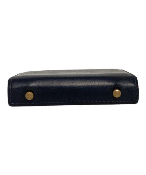 M+（エムピウ）m+ (エムピウ) MILLEFOGLIE 2Pig コンパクトウォレット ネイビー サイズ:表記なしの古着・服飾アイテム