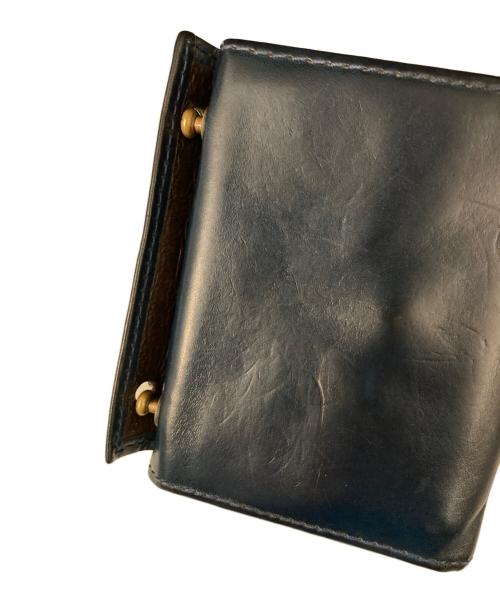 M+（エムピウ）m+ (エムピウ) MILLEFOGLIE 2Pig コンパクトウォレット ネイビー サイズ:表記なしの古着・服飾アイテム