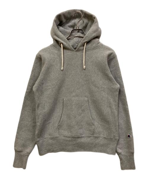 Champion REVERSE WEAVE（チャンピオン リバース ウィーブ）Champion REVERSE WEAVE (チャンピオン リバース ウィーブ) プルオーバーパーカー/単色タグ復刻 グレー サイズ:SIZE Mの古着・服飾アイテム