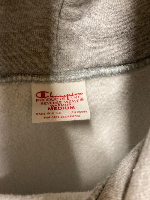 Champion REVERSE WEAVE（チャンピオン リバース ウィーブ）Champion REVERSE WEAVE (チャンピオン リバース ウィーブ) プルオーバーパーカー/単色タグ復刻 グレー サイズ:SIZE Mの古着・服飾アイテム