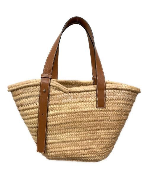 LOEWE（ロエベ）LOEWE (ロエベ) バスケットバッグ（ヤシの葉＆カーフ）スモール ベージュ サイズ:表記なしの古着・服飾アイテム