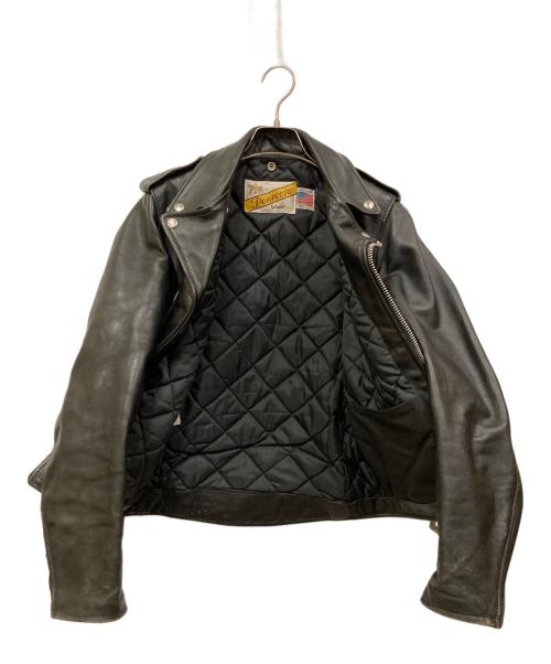 Schott（ショット）Schott (ショット) 90s ダブルライダースジャケット ブラック サイズ:32の古着・服飾アイテム