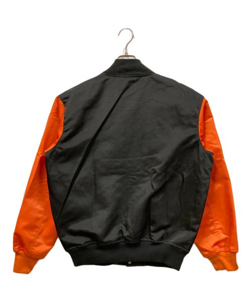 JORDAN（ジョーダン）JORDAN (ジョーダン) BRK CLGTE バーシティ ジャケット ブラック×オレンジ サイズ:XSの古着・服飾アイテム