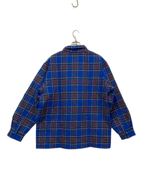 SUPREME（シュプリーム）SUPREME (シュプリーム) 21aw Quilted Plaid Flannel Shirt/キルティング フランネル シャツ ブルー サイズ:XLの古着・服飾アイテム