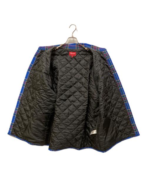 SUPREME（シュプリーム）SUPREME (シュプリーム) 21aw Quilted Plaid Flannel Shirt/キルティング フランネル シャツ ブルー サイズ:XLの古着・服飾アイテム