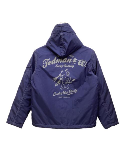 TED COMPANY（テッドカンパニー）TED COMPANY (テッドカンパニー) デビルフーデッドブルゾン ネイビー サイズ:Mの古着・服飾アイテム