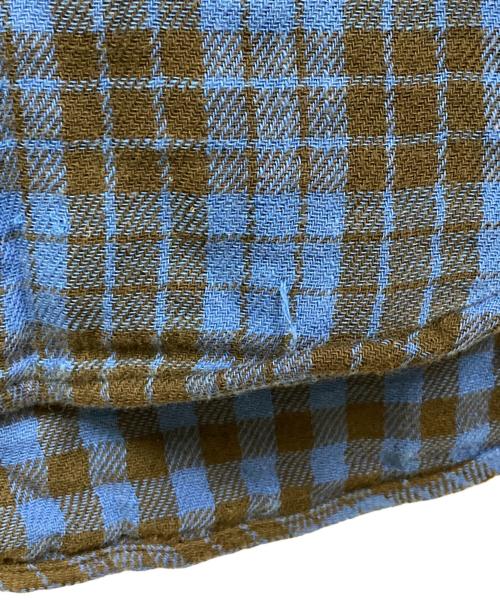 POLO RALPH LAUREN（ポロ・ラルフローレン）POLO RALPH LAUREN (ポロ・ラルフローレン) フランネルガーゼチェックシャツ ブルー×ブラック サイズ:SIZE Lの古着・服飾アイテム