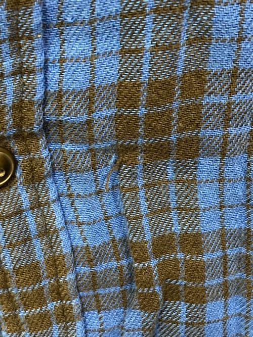 POLO RALPH LAUREN（ポロ・ラルフローレン）POLO RALPH LAUREN (ポロ・ラルフローレン) フランネルガーゼチェックシャツ ブルー×ブラック サイズ:SIZE Lの古着・服飾アイテム