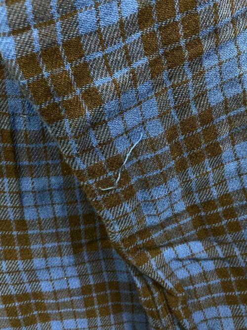 POLO RALPH LAUREN（ポロ・ラルフローレン）POLO RALPH LAUREN (ポロ・ラルフローレン) フランネルガーゼチェックシャツ ブルー×ブラック サイズ:SIZE Lの古着・服飾アイテム