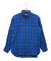 POLO RALPH LAUREN（ポロ・ラルフローレン）の古着「フランネルガーゼチェックシャツ」｜ブルー×ブラック
