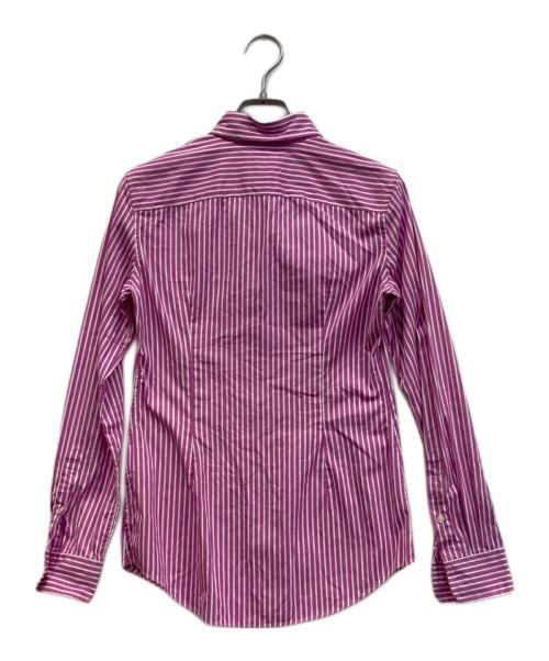 POLO RALPH LAUREN（ポロ・ラルフローレン）POLO RALPH LAUREN (ポロ・ラルフローレン) ストライプシャツ ピンク×ホワイトの古着・服飾アイテム