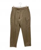COMOLIコモリ）の古着「ウール 2タックパンツ」｜ベージュ
