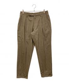 COMOLI（コモリ）の古着「ウール 2タックパンツ」｜ベージュ