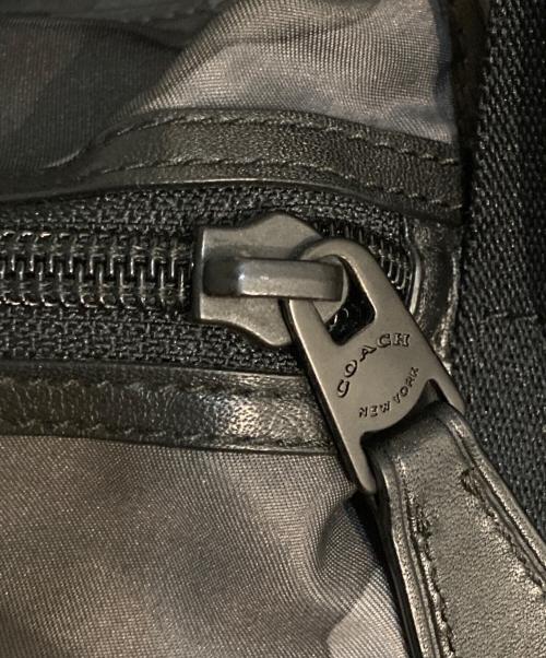 COACH（コーチ）COACH (コーチ) カモフラ柄ナイロンレザーバックパック グレーの古着・服飾アイテム