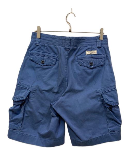 POLO RALPH LAUREN（ポロ・ラルフローレン）POLO RALPH LAUREN (ポロ・ラルフローレン) 90s カーゴショートパンツ ブルー サイズ:W30の古着・服飾アイテム