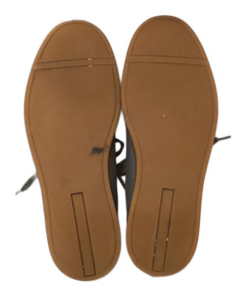 PRADA（プラダ）PRADA (プラダ) LOGO LOW TOP SNEAKERS/ロゴ ロウ トップ スニーカーズ グレー サイズ:５の古着・服飾アイテム