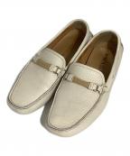 PRADAプラダ）の古着「ドライビングシューズ/ローファー」｜ホワイト