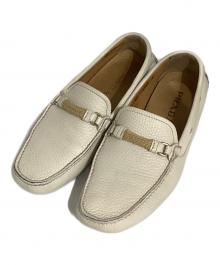 PRADA（プラダ）の古着「ドライビングシューズ/ローファー」｜ホワイト