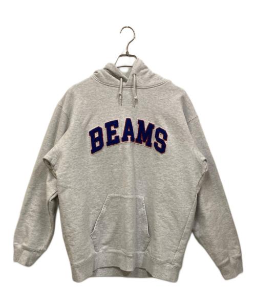 BEAMS（ビームス）BEAMS (ビームス) 24AWロゴベーシックフーディー グレー サイズ:XLの古着・服飾アイテム