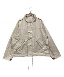 Acne studios（アクネ ストゥディオズ）の古着「ロゴリップストップジャケット」｜ホワイト