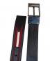 BALLY (バリー) レザーベルト ブラック×レッド：8000円