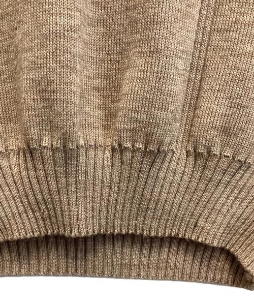 Burberry's（バーバリーズ）Burberry's (バーバリーズ) ショルダーエルボーパッチウールニット ベージュ サイズ:Mの古着・服飾アイテム