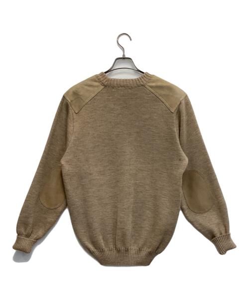 Burberry's（バーバリーズ）Burberry's (バーバリーズ) ショルダーエルボーパッチウールニット ベージュ サイズ:Mの古着・服飾アイテム