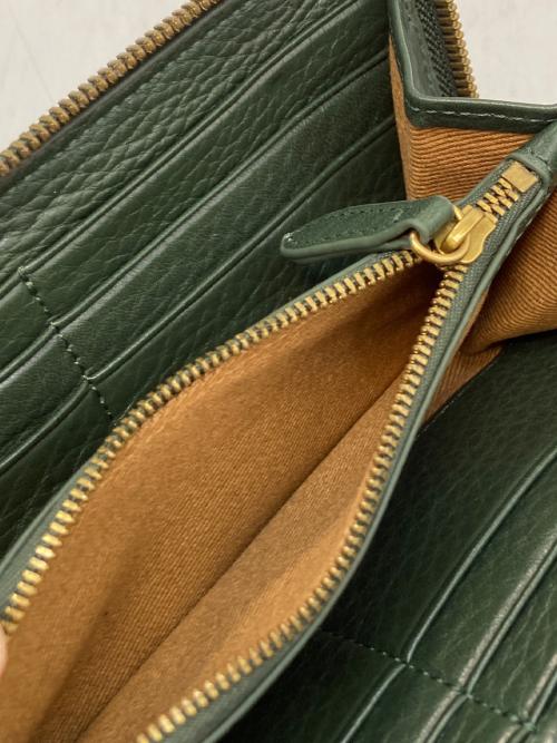 POLO RALPH LAUREN（ポロ・ラルフローレン）POLO RALPH LAUREN (ポロ・ラルフローレン) ラウンドファスナー財布 グリーンの古着・服飾アイテム