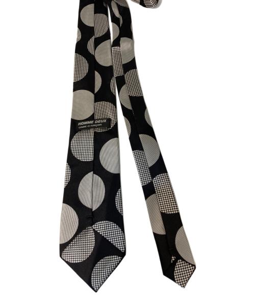 COMME des GARCONS HOMME DEUX（コムデギャルソン オム ドゥ）COMME des GARCONS HOMME DEUX (コムデギャルソン オム ドゥ) シルクドットネクタイ グレー×ブラック サイズ:記載なしの古着・服飾アイテム