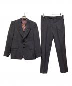 PAUL SMITHポールスミス）の古着「ストライプセットアップスーツ」｜ホワイト×ネイビー