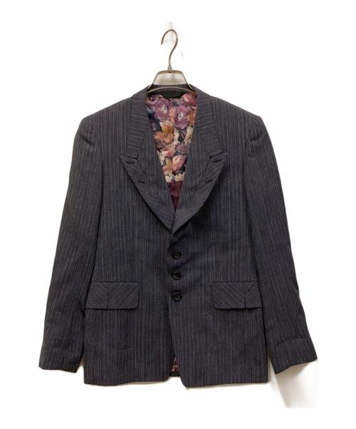 PAUL SMITH（ポールスミス）PAUL SMITH (ポールスミス) ストライプセットアップスーツ ホワイト×ネイビー サイズ:Mの古着・服飾アイテム