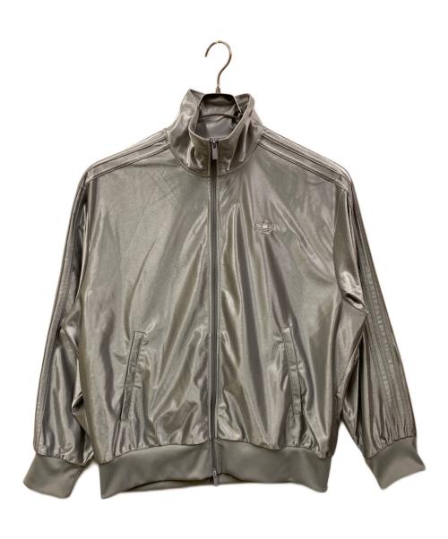 adidas（アディダス）adidas (アディダス) オーバーサイズ ファイヤーバード トラックトップ ライトオニキス シルバー サイズ:Mの古着・服飾アイテム