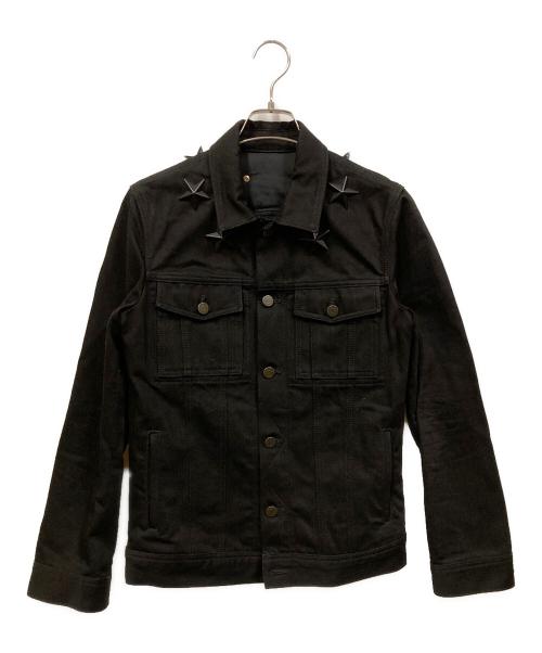 GIVENCHY（ジバンシィ）GIVENCHY (ジバンシィ) スタースタッズデニムジャケット ブラック サイズ:XSの古着・服飾アイテム