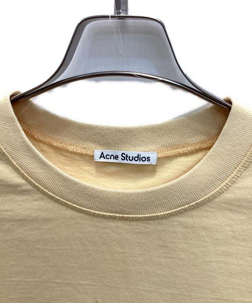 Acne studios（アクネ ストゥディオズ）ACNE STUDIOS (アクネ ストゥディオズ) S/SロゴTシャツ イエロー サイズ:Sの古着・服飾アイテム