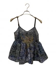 Ameri（アメリ）の古着「MEDI RACHEL FLUFFY ART CAMISOLE」｜ネイビー