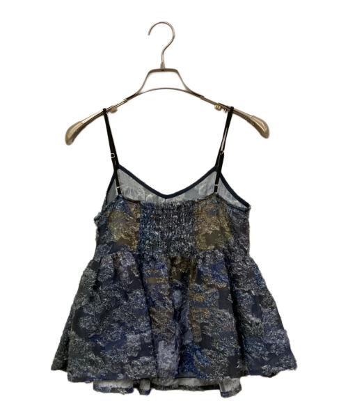 Ameri（アメリ）AMERI (アメリ) MEDI RACHEL FLUFFY ART CAMISOLE ネイビー サイズ:Sの古着・服飾アイテム