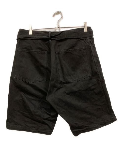 COMOLI（コモリ）COMOLI (コモリ) ベルテッドデニムショーツ ブラック サイズ:2の古着・服飾アイテム