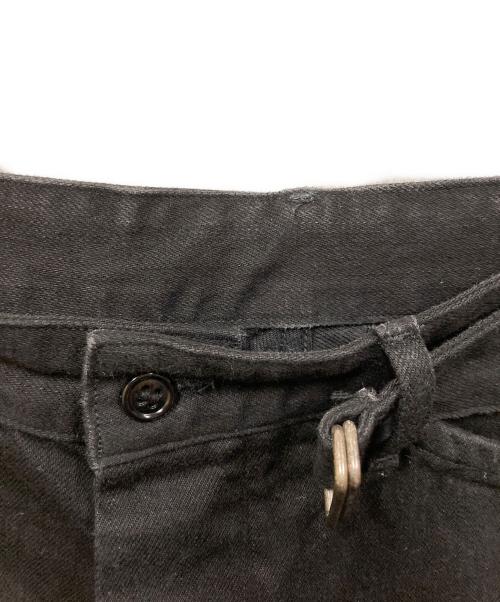 COMOLI（コモリ）COMOLI (コモリ) ベルテッドデニムショーツ ブラック サイズ:2の古着・服飾アイテム