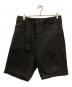 COMOLI（コモリ）の古着「ベルテッドデニムショーツ」｜ブラック