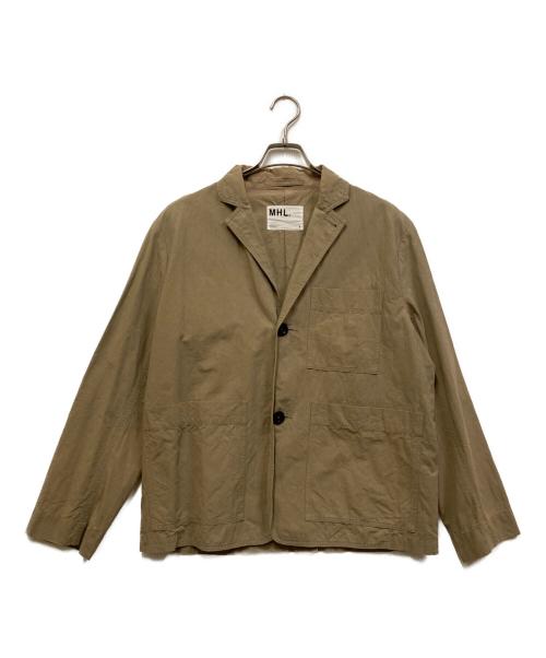 MHL（エムエイチエル）MHL (エムエイチエル) リネン混テーラードジャケット ベージュ サイズ:Sの古着・服飾アイテム