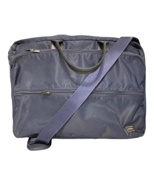 PORTER（ポーター）PORTER (ポーター) TIME  2WAY OVERNIGHT BRIEFCASE(L)/タイム  オーバーナイトブリーフケース ネイビーの古着・服飾アイテム