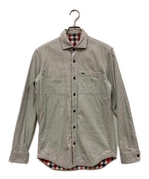 LACOSTE（ラコステ）LACOSTE (ラコステ) リバーシブルシャツ トリコロールカラー×グレー サイズ:Sの古着・服飾アイテム