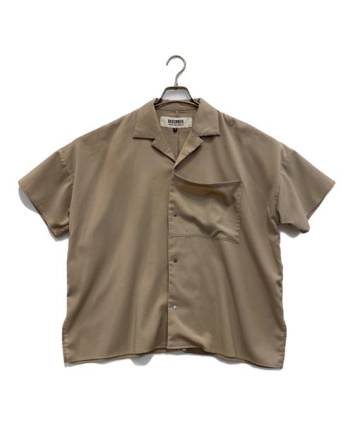 BASISBROEK（バージスブルック）BASISBROEK (バージスブルック) S/Sシャツ ベージュ サイズ:1の古着・服飾アイテム