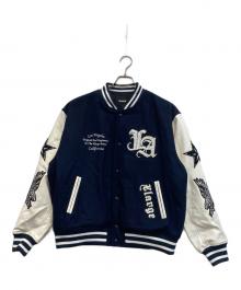 X-LARGE（エクストララージ）の古着「VARSITY JACKET」｜ネイビー×ホワイト