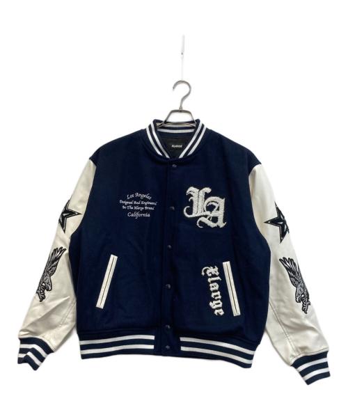 X-LARGE（エクストララージ）X-LARGE (エクストララージ) VARSITY JACKET ネイビー×ホワイト サイズ:Lの古着・服飾アイテム