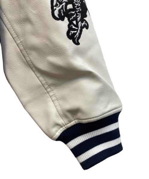 X-LARGE（エクストララージ）X-LARGE (エクストララージ) VARSITY JACKET ネイビー×ホワイト サイズ:Lの古着・服飾アイテム