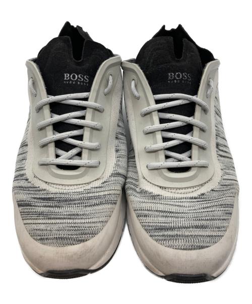 BOSS HUGO BOSS（ボス ヒューゴボス）BOSS HUGO BOSS (ボス ヒューゴボス) ローカットスニーカー グレー サイズ:40の古着・服飾アイテム