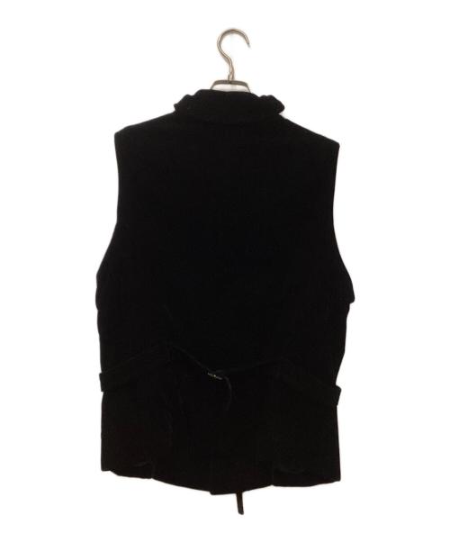 GIORGIO ARMANI（ジョルジオアルマーニ）GIORGIO ARMANI (ジョルジオアルマーニ) ベルベット ベスト ブラック サイズ:48の古着・服飾アイテム